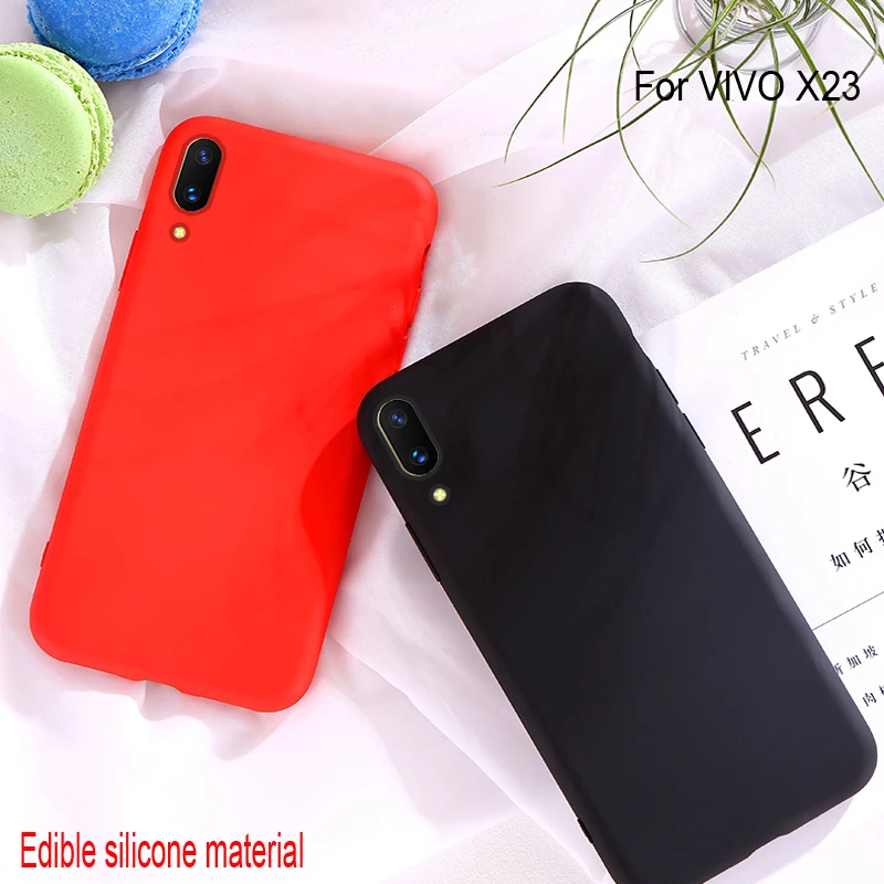 

Case For VIVO X23 x23 Slim Frosted Scrub Sandstone Soft Matte TPU Cases For VIVO X 23 Fundas VIVOX23 Shell Coque