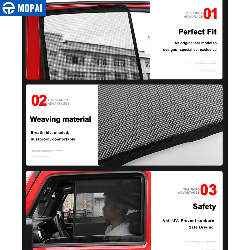 MOPAI солнцезащитный козырек для Jeep Wrangler JK 2007+ защита от ультрафиолета Защита от солнца на лобовое стекло Защита от солнца для Jeep JK Wrangler аксессуары