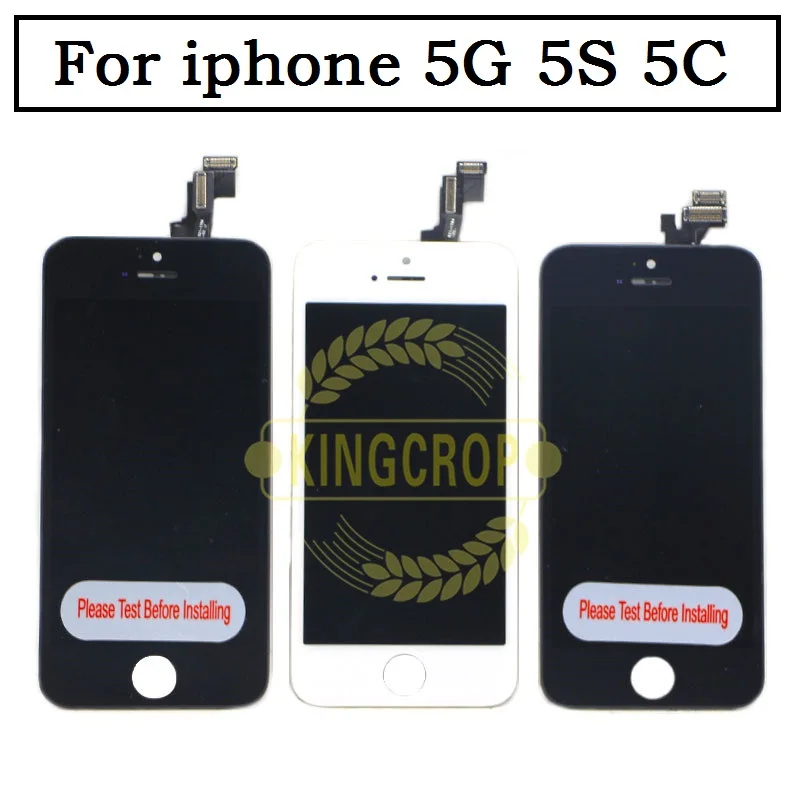 AAAAAA + высококачественный ЖК дисплей для Apple iPhone 5 5c 5s 6 plus полный сенсорный экран