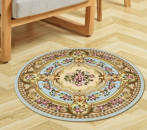 Новый круглый ковер Нескользящие напольные коврики для ванной йоги спальни