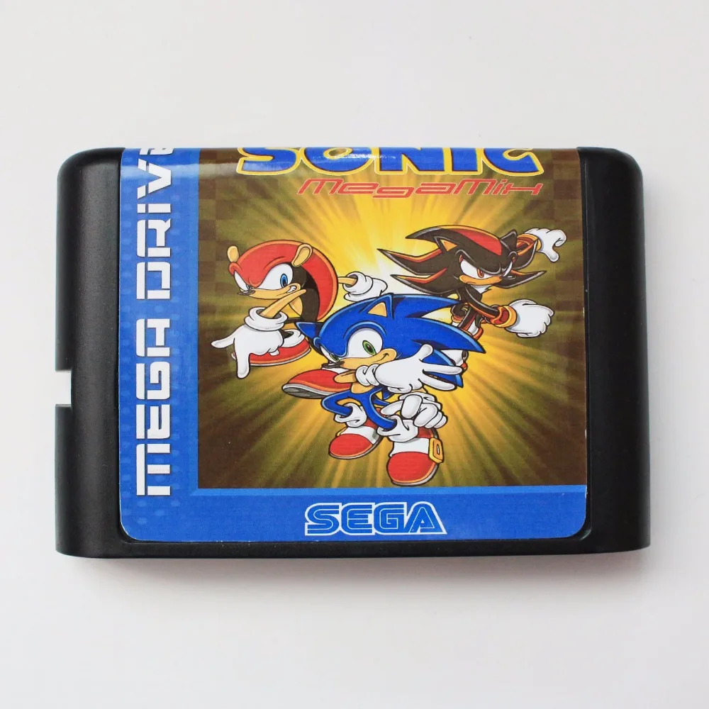 Игровая карта Sonic Mega Mix 16 bit MD для Sega Drive Genesis|16 bit|md game16 md |