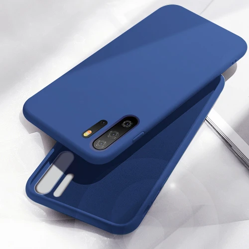 BLUE Роскошный мягкий жидкий силиконовый чехол для huawei P30 Pro P20 P10 Plus для huawei mate 30 9 10 Lite 20 Pro Coque Funda P Smart Plus - Цвет: BLUE