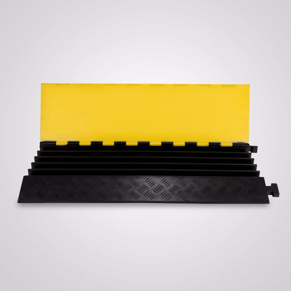 

Modular Rubber 5-Cable Warehouse Electrical Snake Cover Protector Ramp Track