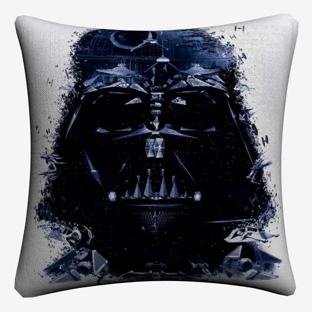 Винтажная мягкая хлопковая подушка для дивана Darth Vader Chewbacca 45x45 см винтажная наволочка для Диванный домашний декор Almofada - Цвет: 7