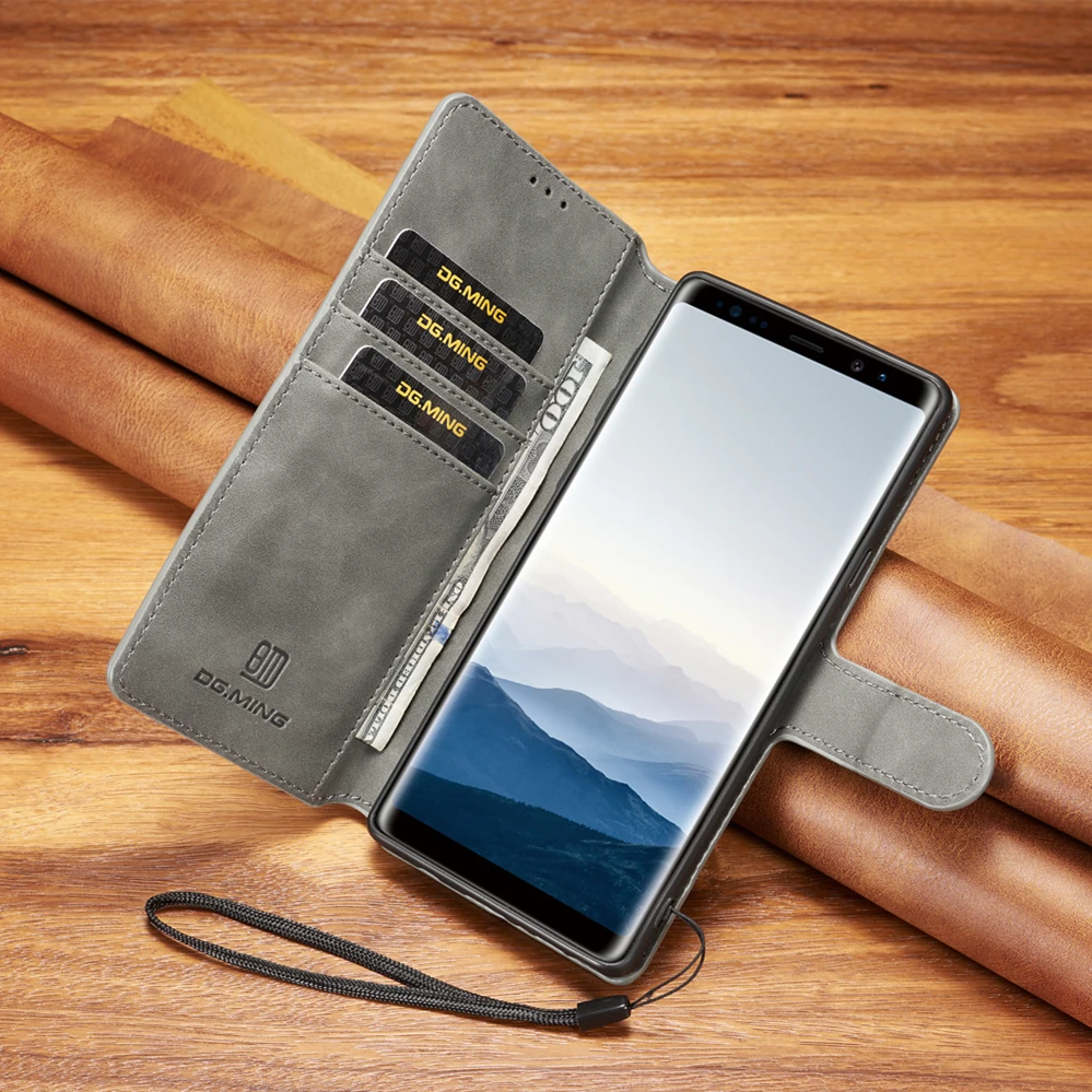 Магнитный кожаный чехол для Samsung Galaxy S20 S10 чехол-книжка с отделениями карт S7 S8 S9 Plus