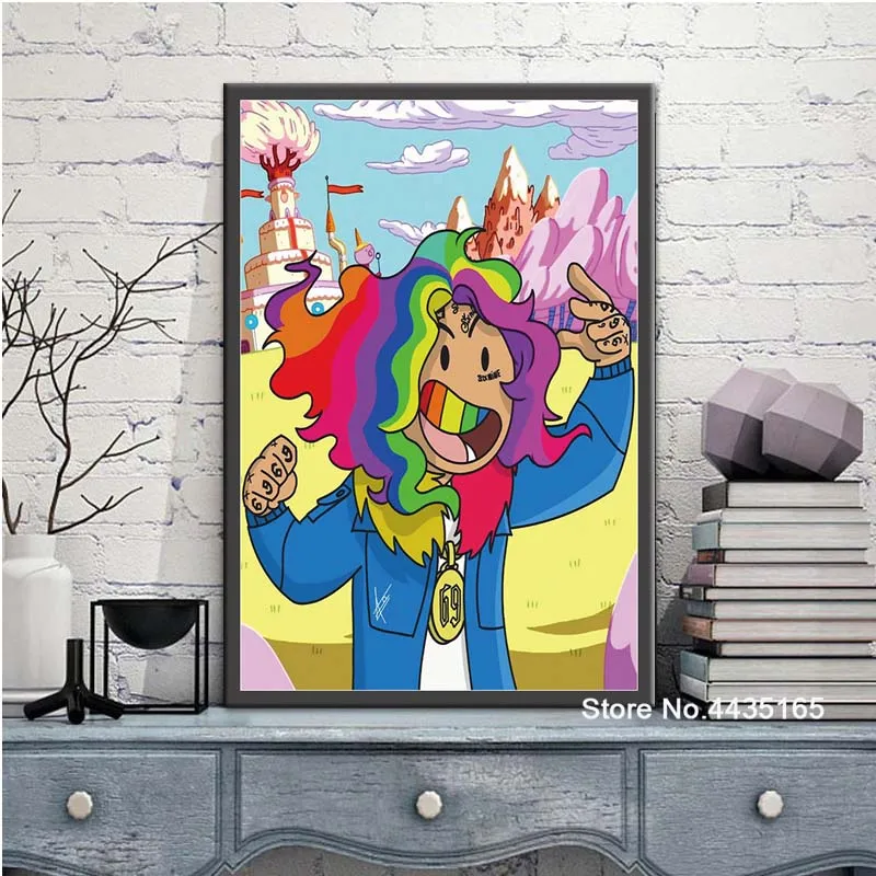 Tekashi 6ix9ine певец звезда Плакат Nicki Minaj художественные плакаты и принты украшение на