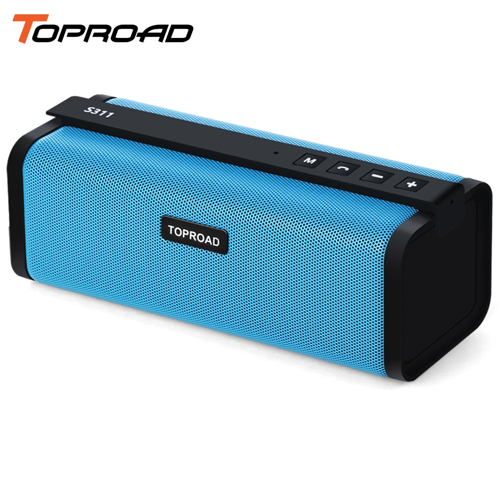 TOPROAD беспроводной стерео 10 Вт бас Hifi Bluetooth динамик Портативный объемный звук
