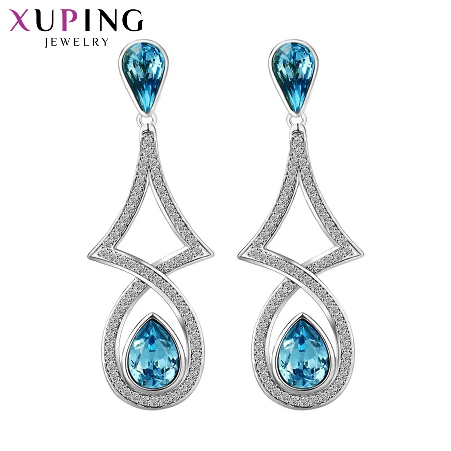 Xuping модные серьги высокого качества Кристаллы от Swarovski цвет покрытием шарм дизайн для женщин подарок XE2219