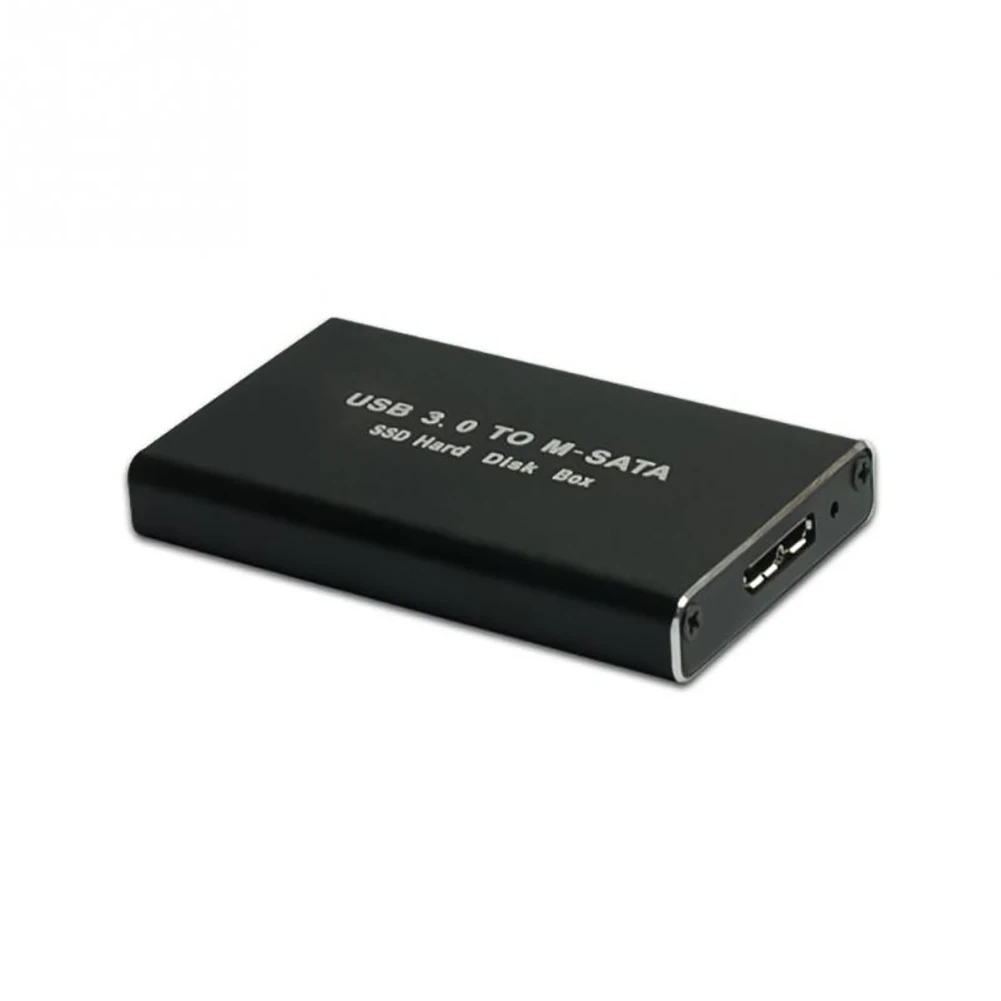 MSATA для USB 3,0 жесткий диск SSD корпус адаптер кабель чехол алюминиевый корпус hdd 2,5 коробка