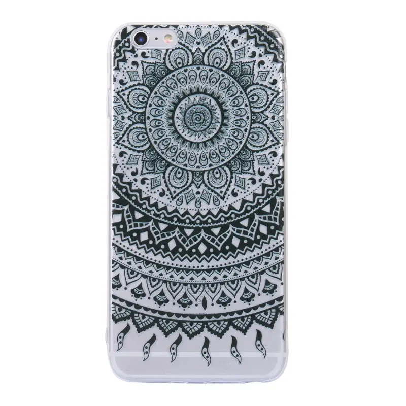 Чехол для iPhone 6S плюс Мандала силиконовая крышка Coque 6 Plus чехол телефона capinha панда