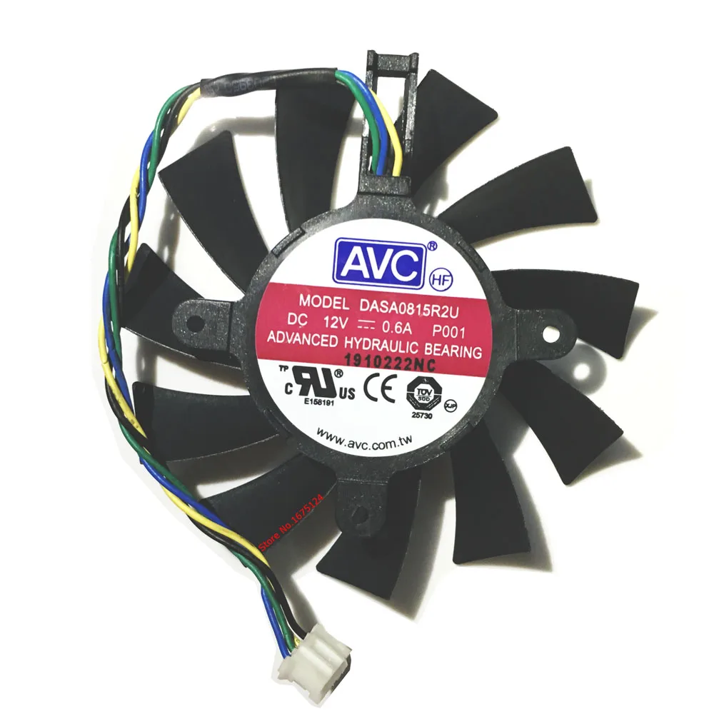 DASA0815R2U AVC графика вентилятор охлаждения для EVGA GTX550 GTX450 Видеокарта охлаждения|cooling
