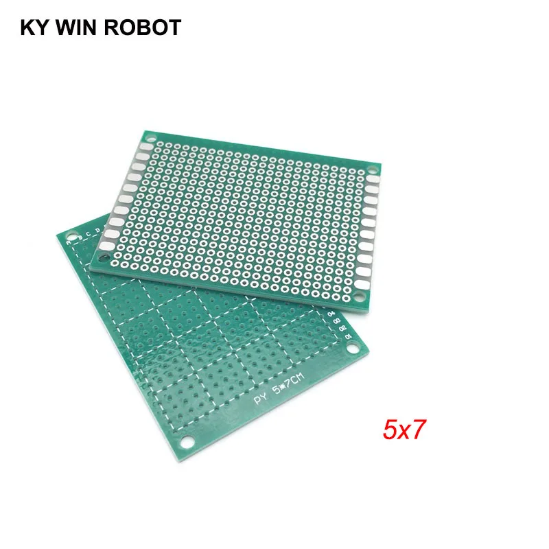 5 шт. 5x7 см 50x70 мм Односторонний Прототип PCB универсальная печатная плата для Arduino