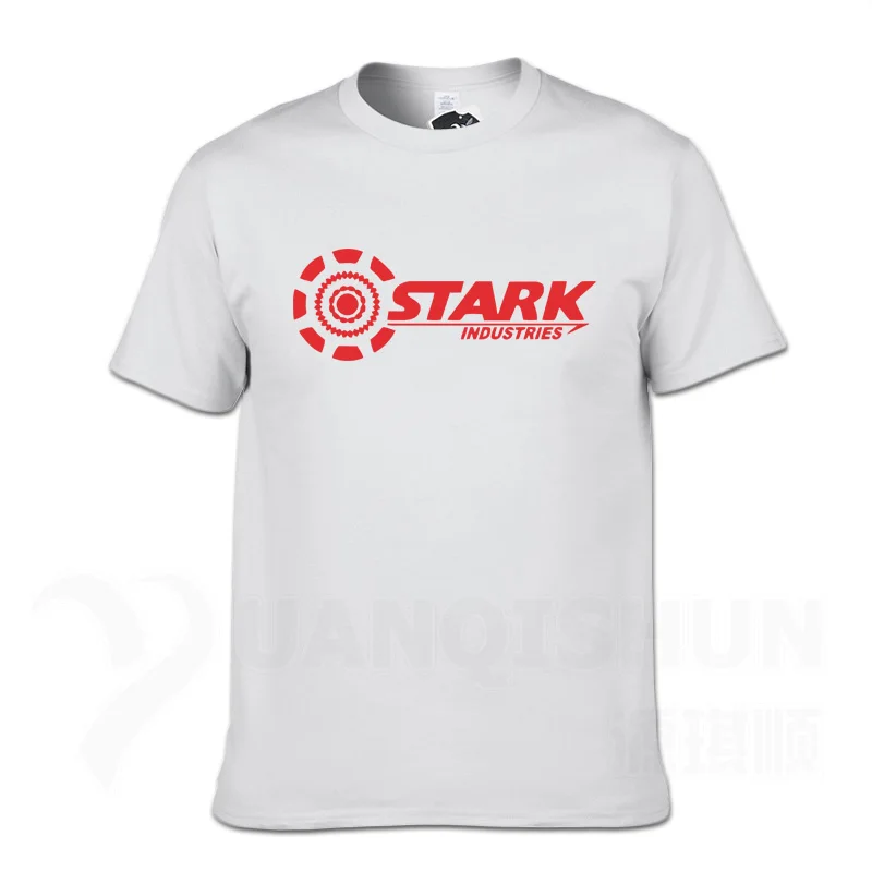 White 2 Безупречные отрасли футболки Tony Stark iron man летние брендовые хлопковые футболки 16 цветов повседневные футболки с короткими рукавами для фитнеса - Цвет: White 2