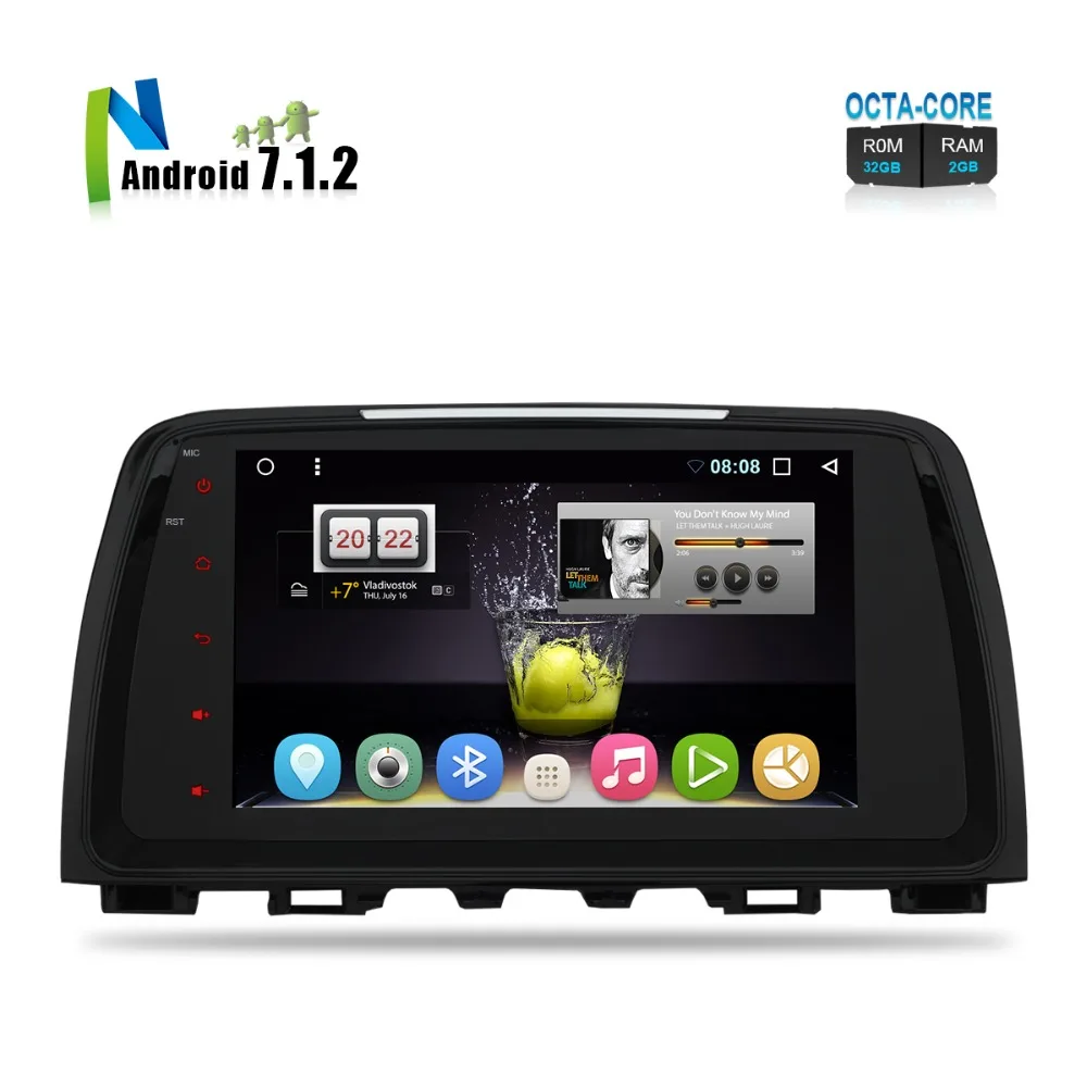 9 "Android 7 1 стерео для Mazda 6 Atenza 2013 2014 2015 Авто PC Радио RDS Аудио Видео Головной блок GPS