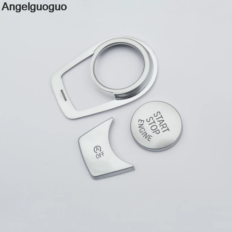 Angelgugouo для BMW X1 F48 2016 2018 кнопка запуска и остановки двигателя автомобиля наклейка