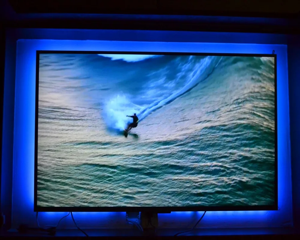 RGB LED TV Подсветка USB питание полоса света 5050 домашний кинотеатр освещение для 32