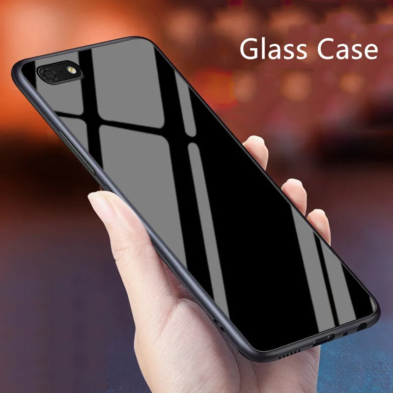 Xinchentech для huawei Y5 2018/Y5 Prime 2018 Стекло случай роскошь силиконовой мягкая рамка +