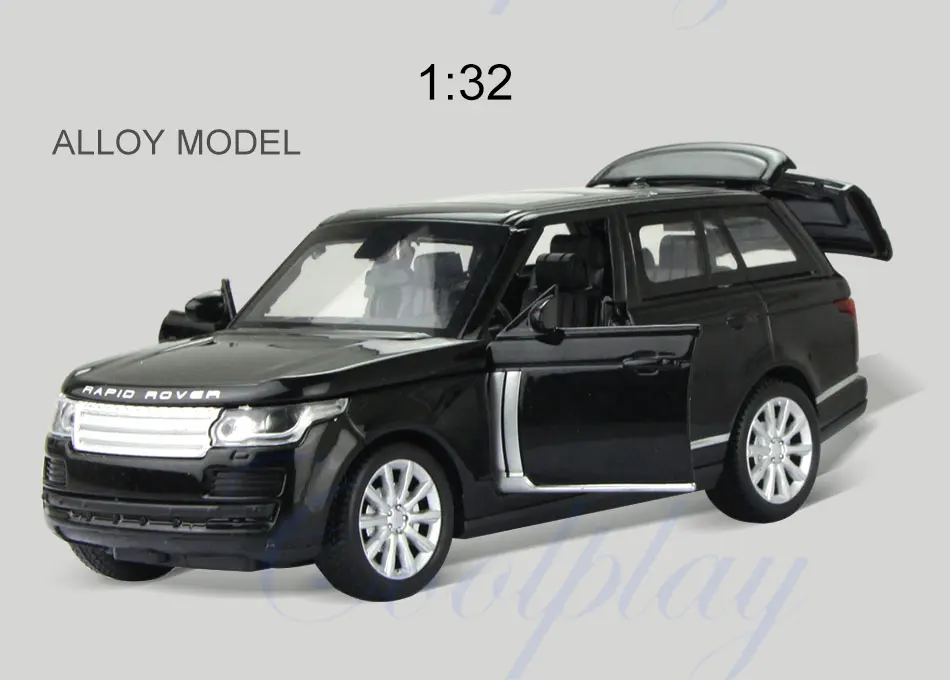 1:32 Range Rover Die-cast сплава внедорожник модель автомобиля с музыкой и светом модель автомобиля коллекционные игрушки Рождественский подарок для детей