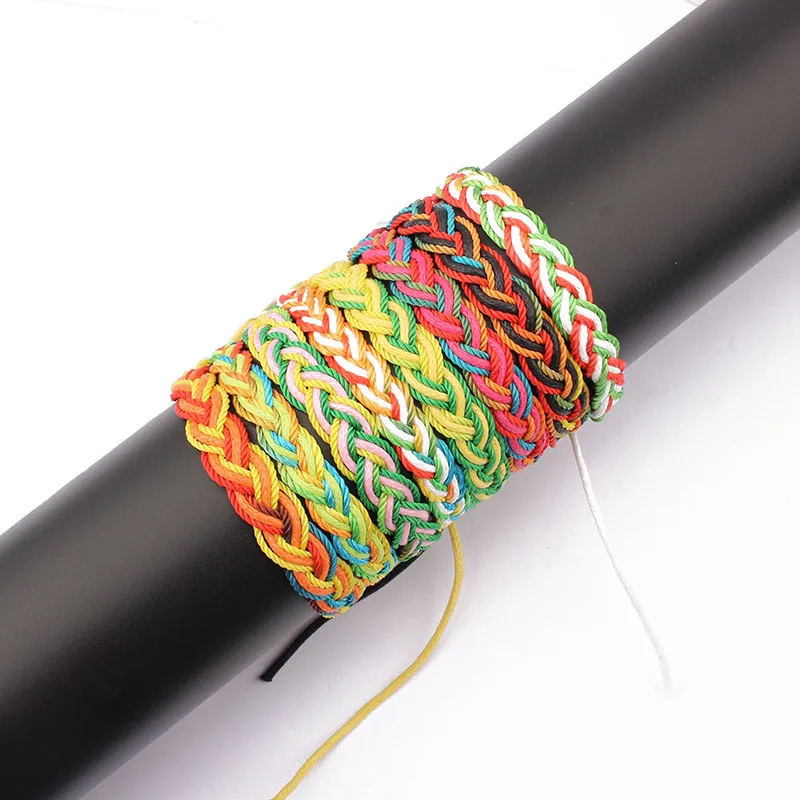 20 штук Мода ручной работы смешанные цвета нитки Плетеный Серфер плетеные
