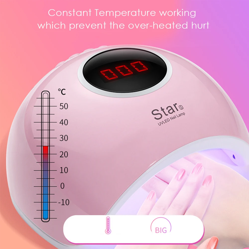 Smart5 72 Вт светодиодные лампы для ногтей Светодиодный УФ сушилка гелевого Лаки с