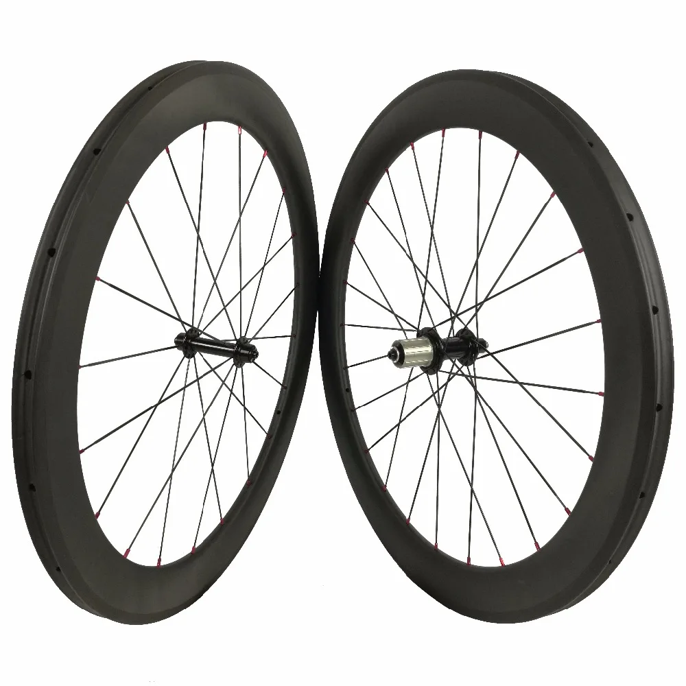 

UD Matte Clincher Carbon Wheels 23MM wide Carbon Wheelset 60MM Carbon Road Bicycle Wheel