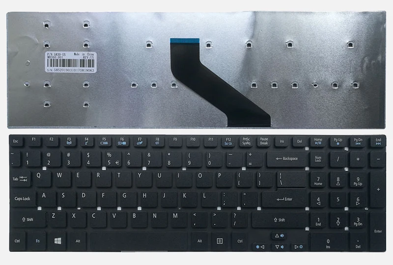 US клавиатура для ноутбука acer Aspire E5-511 E5-511-P9Y3 E5-511G E5-571G E1-511P E5-521G E5-571PG E5-571 ES1-512 ES1-711 ES1-711G