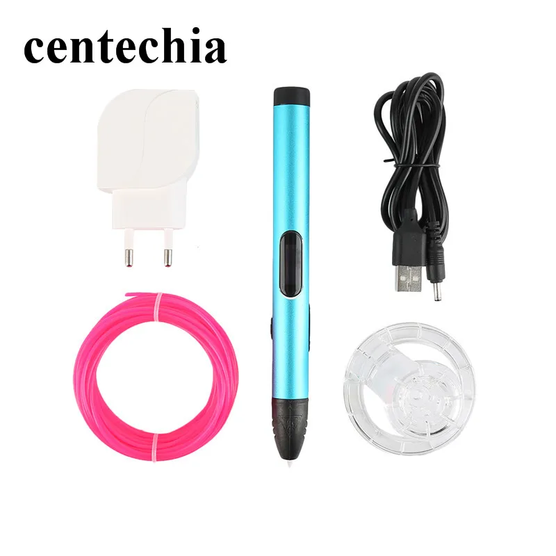 Centechia DIY 3D Ручка принтера ручка с оригинальной коробкой лучший подарок на день рождения Рождество для детей дизайн живопись ЕС/США/Великобритания/AU Plug