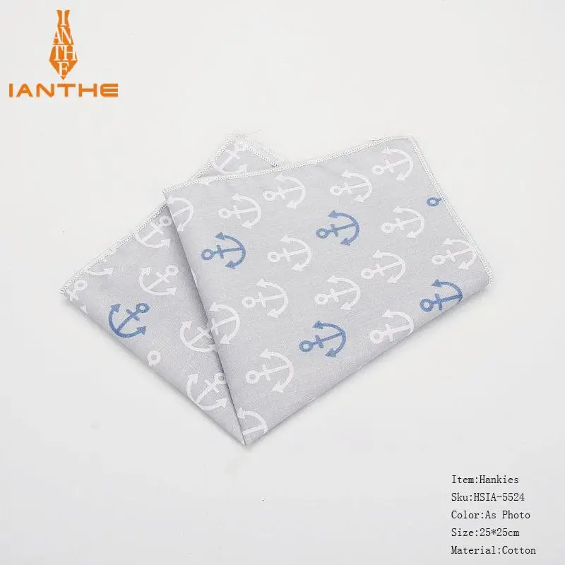 25*25 см бренд мужской хлопок животные платок для человека звезда медведь печати Карманный квадратный полотенце для сундуков костюмы Hankies - Цвет: Photo Color