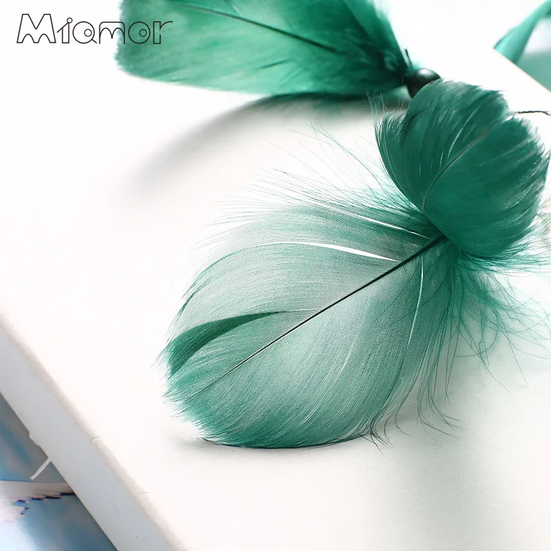 Зеленая полициклическая Ловец снов ручной работы сетка с перьями украшение для