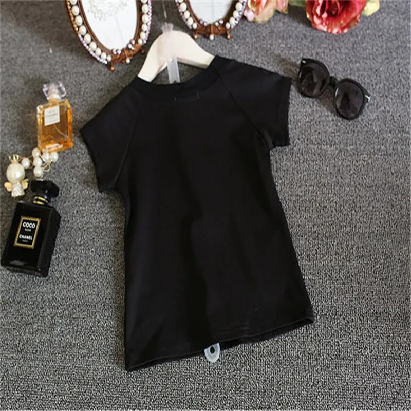 Детская футболка для девочек BibiCola + платье комплект одежды маленьких с мини