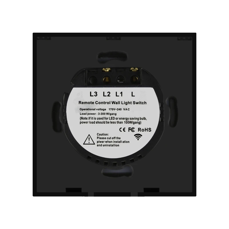 Elite Kilter EU/UK Standard 2 Gang 1 Way Wireless Remote Control Light Switches RF433 Wall Touch Switch for Smart Home | Обустройство