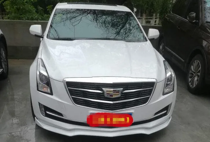 2013 16 для Cadillac ATS передний разделитель губ/углеродное волокно вид передней губы ATS/3