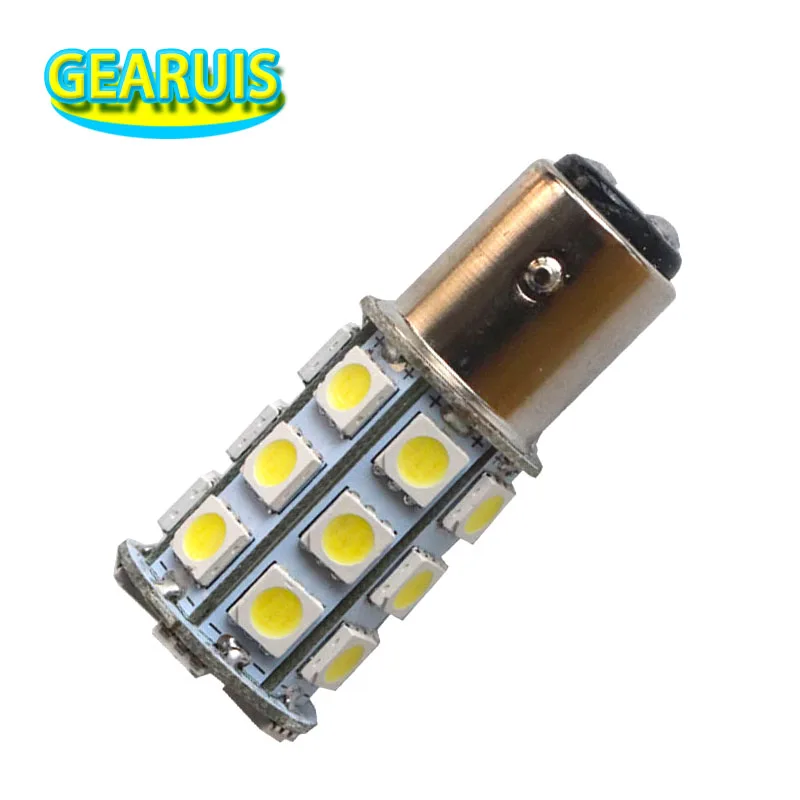 HK post S25 1157 BAY15D P21W 27 SMD 5050 LED 27SMD Автомобильный тормозной хвост светодиодный