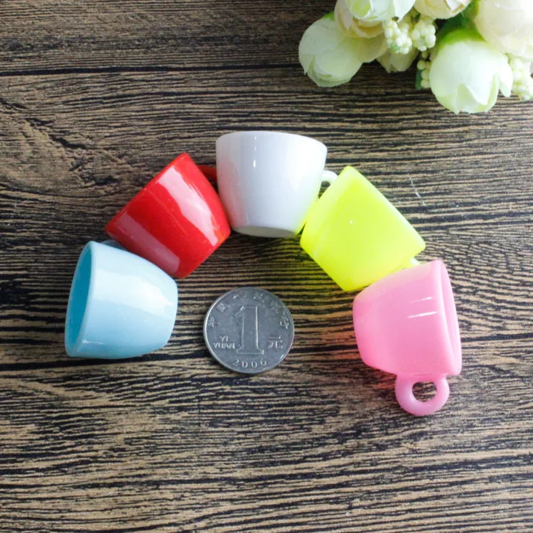 5 шт./лот пластиковый твердый разноцветный бант чашка 40 мм поделки сделай сам