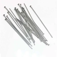 200pcs stainless steel flat head pin silver tone 25mm 30mm 35mm 40mm nail headpin for diy beading craft jewelry making 21 gauge