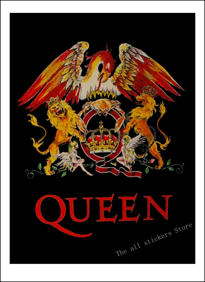 С группой Queen музыкальный крафт Бумага плакат Винтаж высокое качество печатным рисунком основа декоративная настенная живопись Стикеры/910 - Цвет: 1
