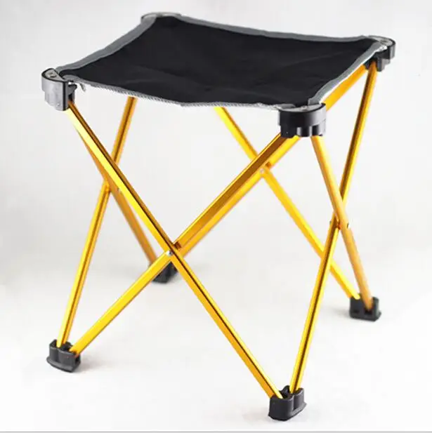 Переносной раскладной стул алюминиевый четырехконечные табурет для уличной