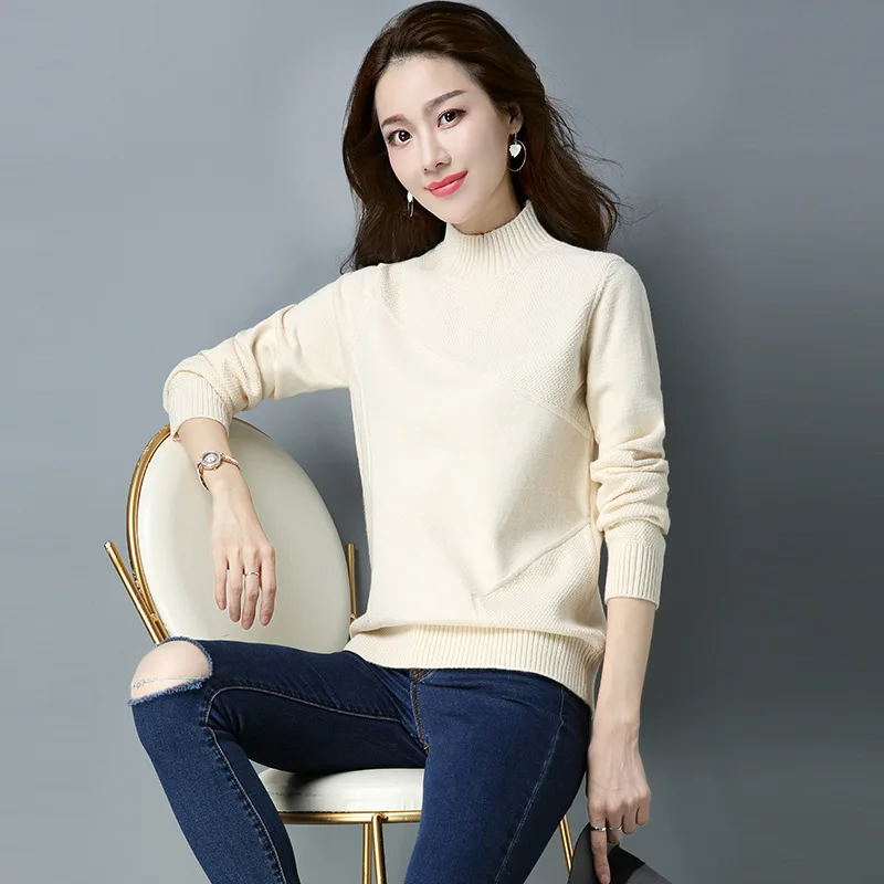 Новинка женский свитер Осень-зима модный Женский Повседневный трикотажный