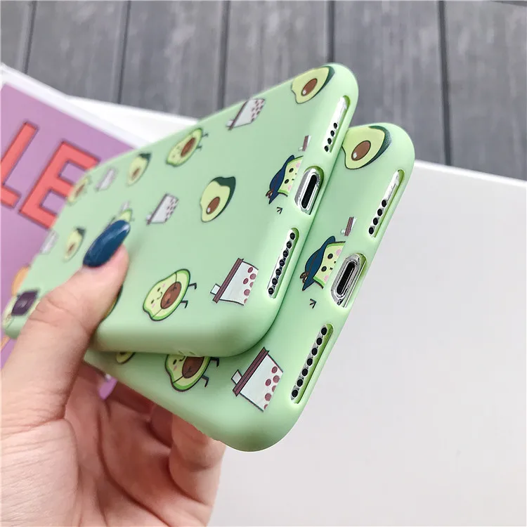 Niceking Летние фрукты авокадо чехол для телефона для iPhone XS Max XR X мультфильм Том и Джерри Мягкий ТПУ чехол для iPhone 6 6S 7 8 Plus