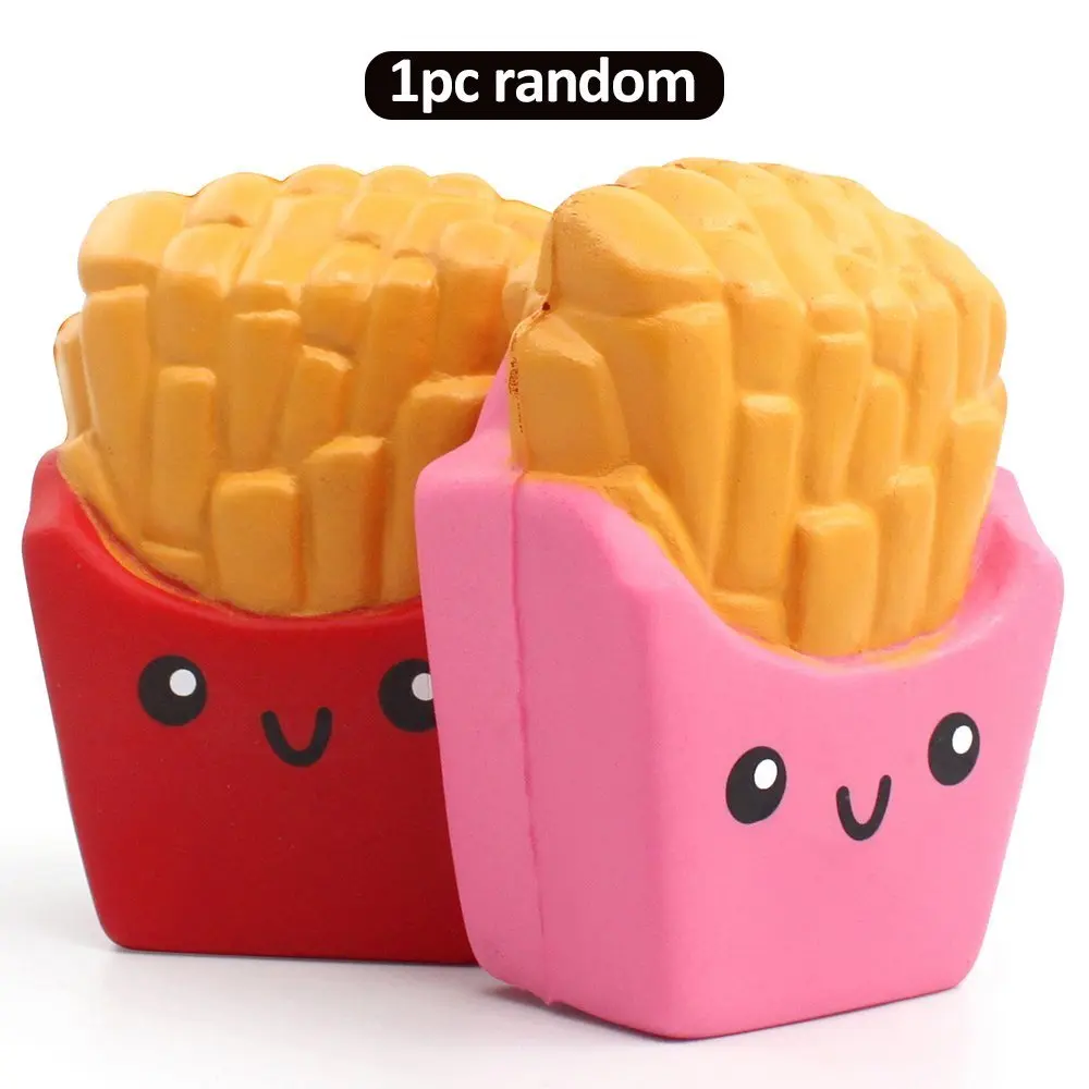 1pcChips 5 шт. Jumbo Squishies персик лимон мороженое Squishies медленный рост Squeeze Kawaii Squishies забавные наручные игрушки для снятия стресса# D - Цвет: 1pcChips
