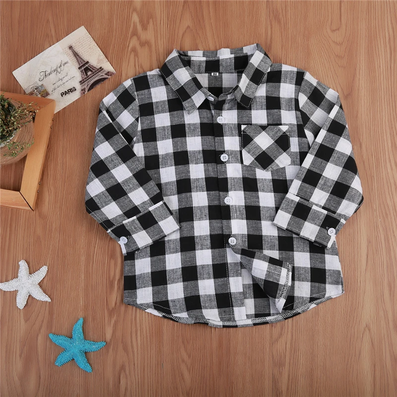 Рубашки для маленьких мальчиков и девочек коллекция 2017 года милая модная детская