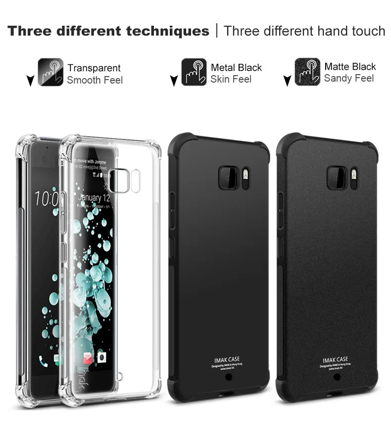 IMAK подушка безопасности объемная защита противоударный чехол для htc U Ultra/Ocean Note прозрачный мягкий ТПУ чехол для htc U12 Plus U11 Plus U11