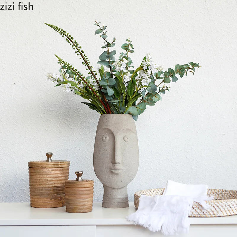 Скандинавские керамические вазы для лица Ins белая керамическая художественная