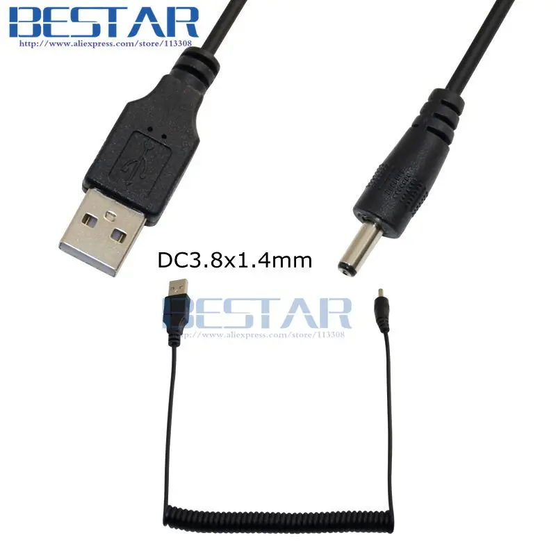 (100 шт./лот) растягивающийся зарядный кабель USB DC 1 м 3 фута 5 в 2 а постоянного тока 8*1