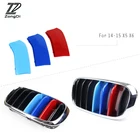 ZD 3 шт. ABS 3D Передняя решетка автомобиля отделка полоски крышки Стикеры автоспорта для BMW X5 E70 F16 F10 F30 X6 F15 M аксессуары для производительности