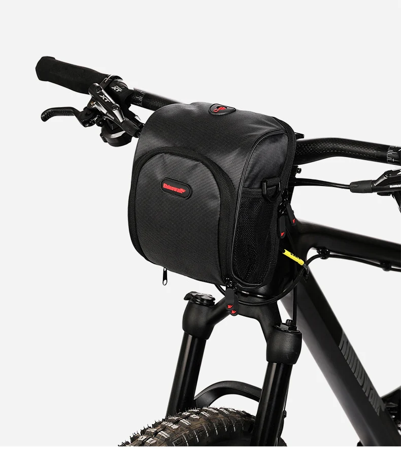 Rhinowalk bicycle handlebar bag for brompton bag folding bike multi fucntion bicycle bag bagpack with waterproof cover and belt