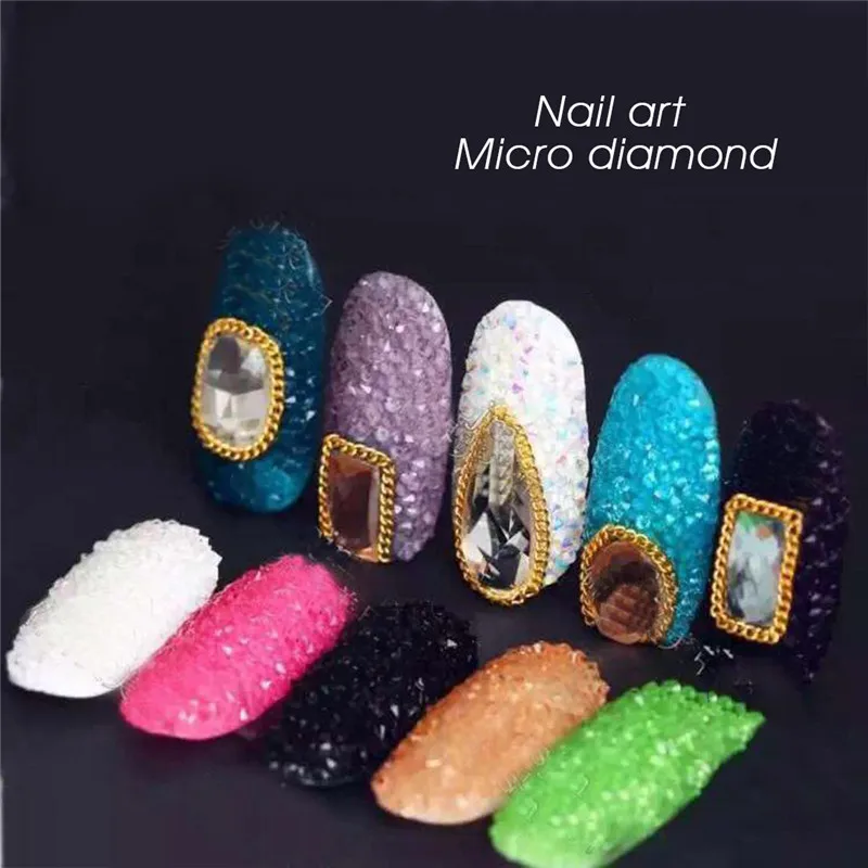 2016 Новый 1440 Шт. Ногтей DIY Стразами Микро Кристалл Алмаза 3D 12 цветов Nail Art Украшения