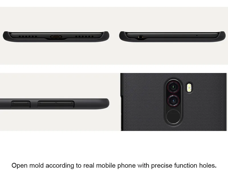 Матовый чехол NILLKIN для Xiaomi Pocophone F1 Poco жесткий Пластик чехла задней панели |
