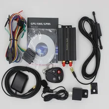Dhl ИЛИ ems 5 шт. Автомобильный gps трекер система gps GSM Автомобильный gprs-трекер локатор TK103B с пультом дистанционного управления SD sim-карта Противоугонная
