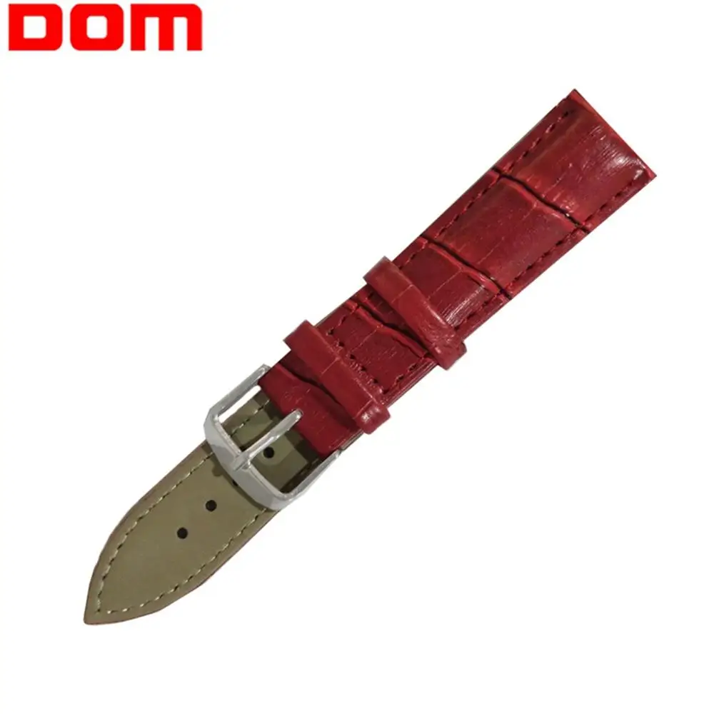 DOM аксессуары для часов из натуральной кожи ремешок мужчин и женщин 22 мм 20 18 16 14